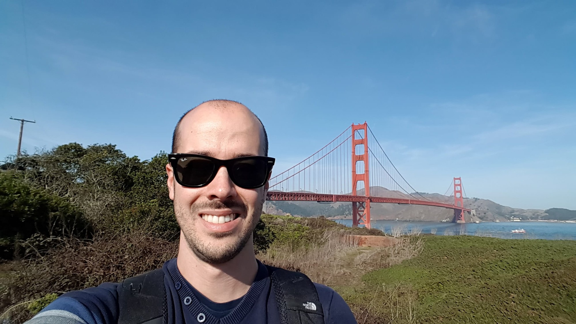 Classica foto con il Golden Gate Bridge a San Francisco